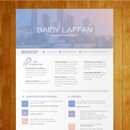 Change the stereotype of auditors through this resume Réalisé par wielofa