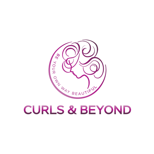 Logo for curly hair brand Diseño de designer Ha