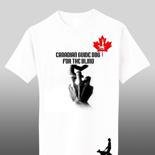 t-shirt design for Canadian Guide Dogs for the Blind Diseño de Elsa57