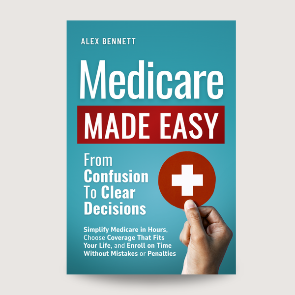 Clear concept Medicare ebook cover design