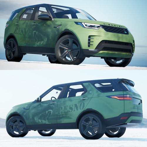 Full Car Wrap Design LandRover Discovery in honor of our late dog Design by J.Chaushev