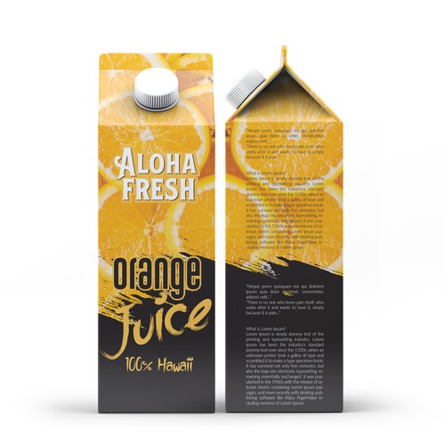 ALOHA FRESH JUICE & TEA Design by Shark1@