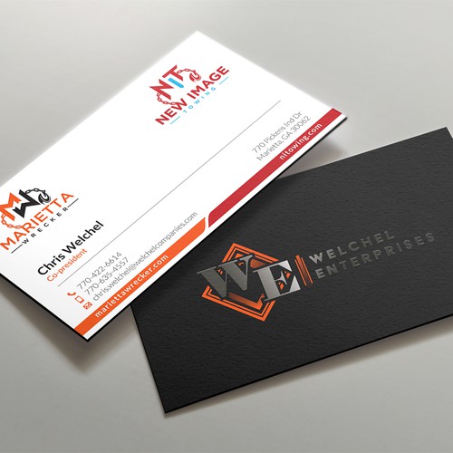 Powerful business card for large towing enterprise Design by kaylee CK