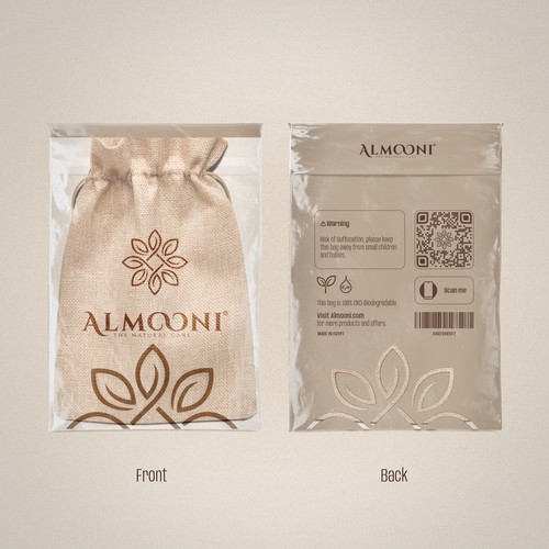 Design a simple yet elegant polybag packaging for our loofah brand Design by La_russa