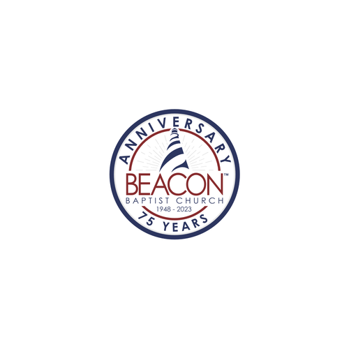 Beacon Baptist Church 75th anniversary logo Design by R_98™