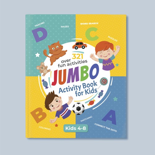Fun Design for Jumbo Activity Book Design by Artilana
