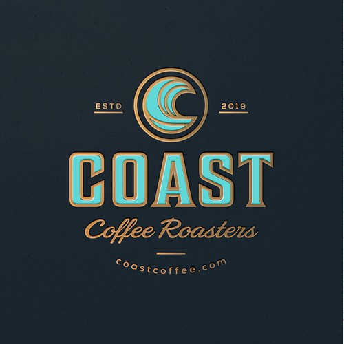 design logo for Coast Coffee Roaster, that will give an ordinary word a cool vibe Réalisé par rl X