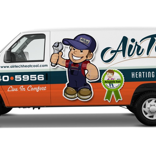 Create the next signage for Airtech heating and cooling デザイン by Ironhide!