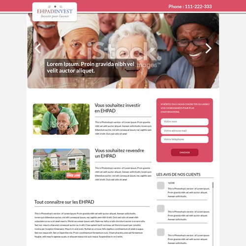 Landing page design contest entry by tsaka