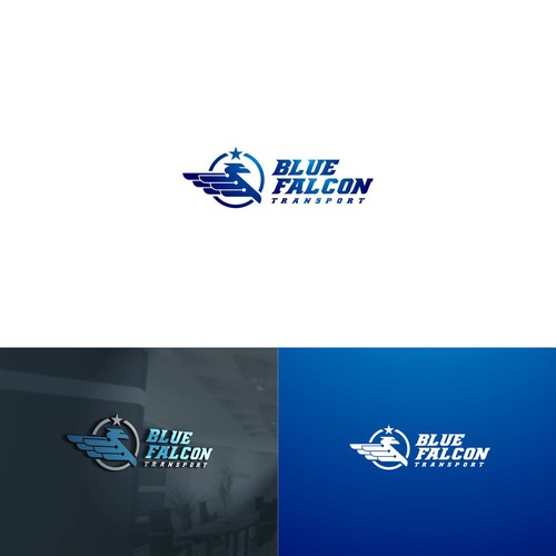 Designs | Design a powerful professional logo for Blue Falcon Transport ...