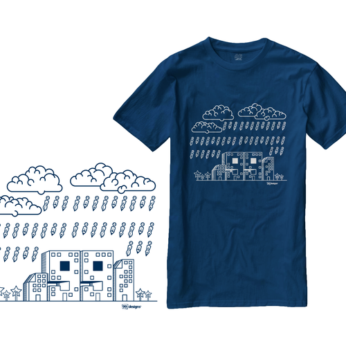 Create 99designs' Next Iconic Community T-shirt デザイン by cissy ( Qilart )