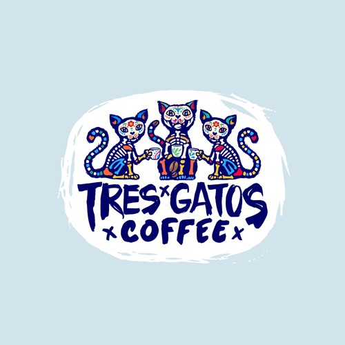 TRES GATOS COFFEE LOGO Design by B I M O 83