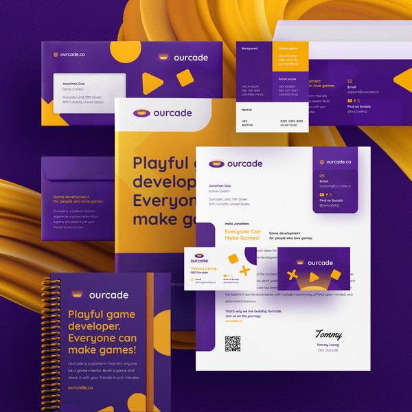 Ourcade | Creative Brand Stationery