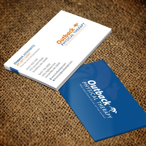 Business card for 2 clinic physical therapy office Design by ™SF_Design™