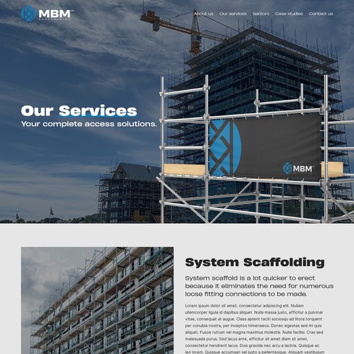 Smart, Clean, Professional - Scaffold Company Website Design by Slaviana