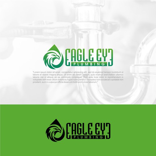Eye catching and very marketable logo for plumbing company. The company name is Eagle Eye Plumbing Design by ElVano_Eiji ✔