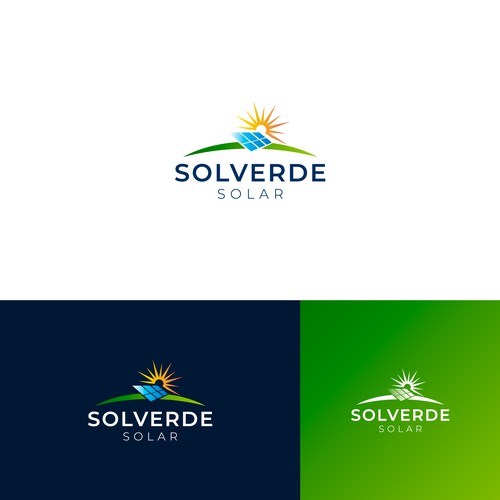 Clean logo for solar company Design by jomx