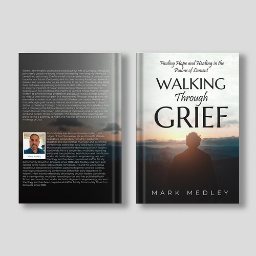 Book Cover: "Walking Through Grief" Guaranteed Winner! Design by H.Khush