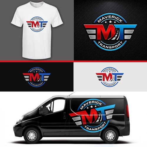 Bold logo for Maverick Transport Design by CZRxMNLNG