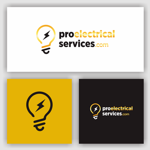 we need a powerful logo to attract customers whit electrical projects or needs Design by Vonsign Studio