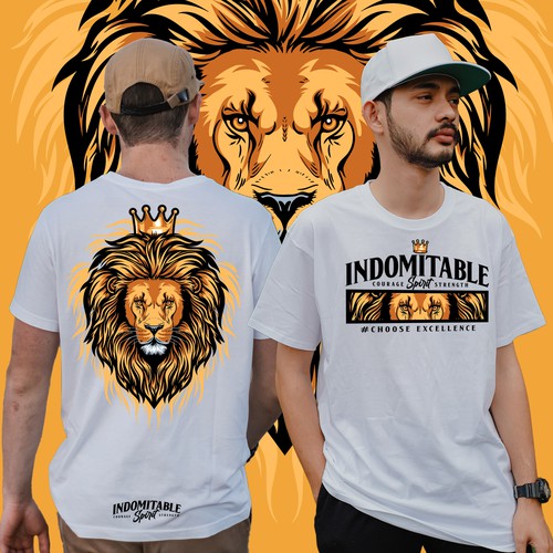 Lion tshirt design to inspire men to greatness Design by M E L O