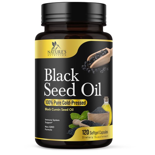 Natural Black Seed Oil Design Needed for Nature's Nutrition Design by UnderTheSea™