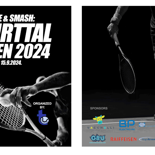 Aces & Action: Cool Flyer for a Tennis Tournament Design by Graphics Guru 87