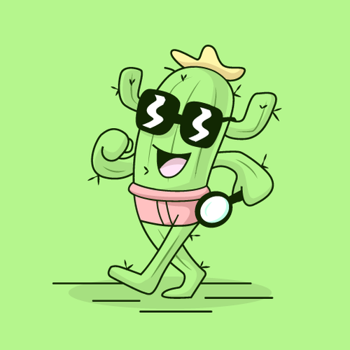 Illustrated Character Logo for Newsletter Design by AdriánKG