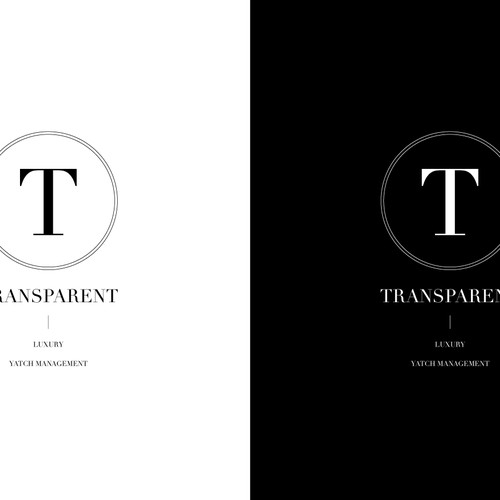 logo for TRANSPARENT Luxury Yacht Management Design by Artificiaal