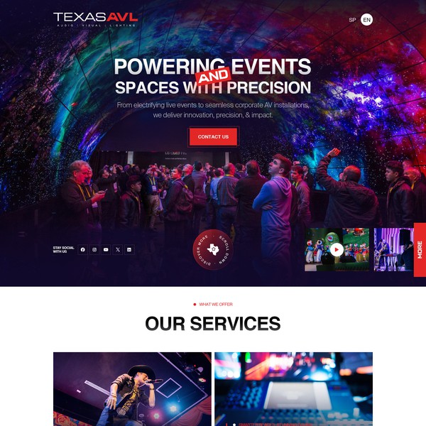 Event Management Website Design