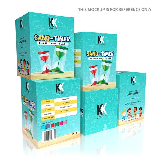 Product packaging for Sand-Timer Design by Shreya007⭐