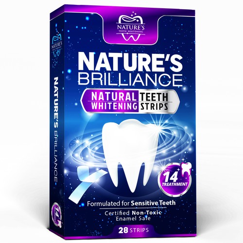 Natural Design Needed for Nature's Brilliance Whitening Strips Design by agooshe