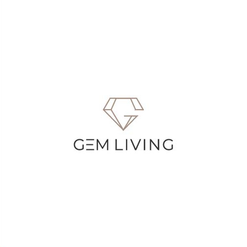 Geometrical, minimalist, modern brand design for Gem Living Design by mirza yaumil