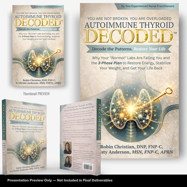 Autoimmune Thyroid Decoded – Nonfiction Book Cover Design