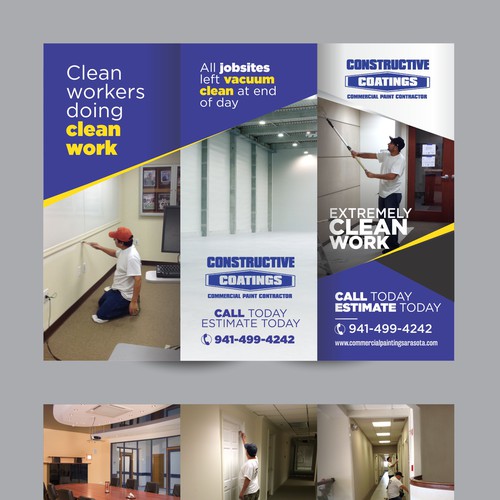 Commercial painting company brochure ad contest, looking for clean crisp look Design por Dzine Solution