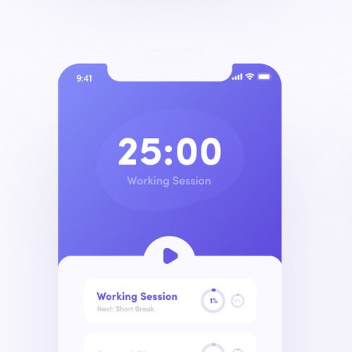 Design a beautiful Pomodoro app Design by Volodymyr Boiarinov