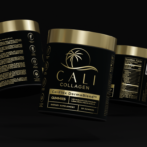 Cali Collagen Jar Label Design Contest (Luxury) Design by ilonaGi