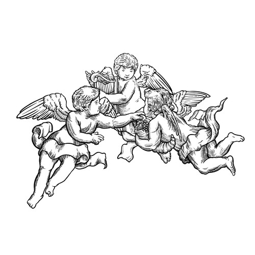 Cherubs at Play Design by kazeem