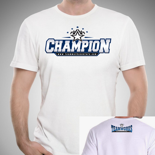 champion t shirt print