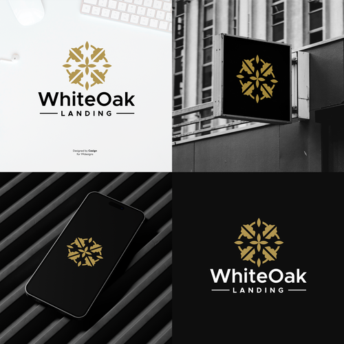 Logo for new apartment community-ontwerp door casign