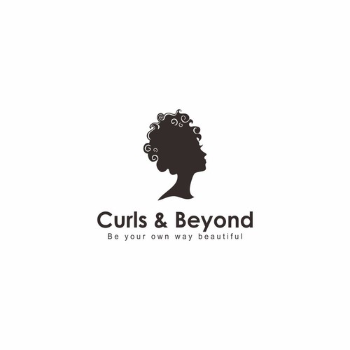 Logo for curly hair brand Design by MasKarebetz