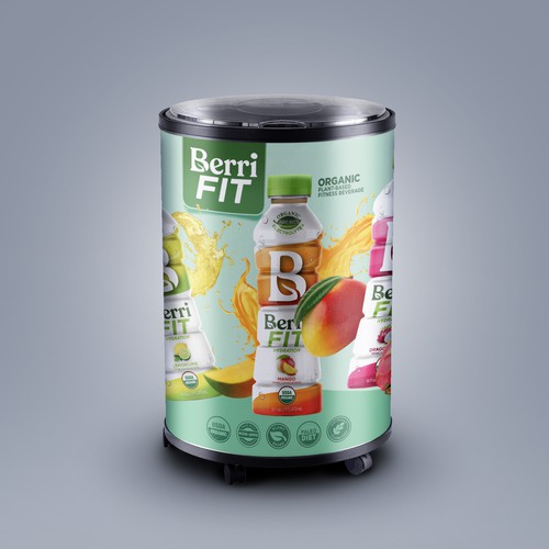 Branded Beverage Cooler Design by sougatacreative