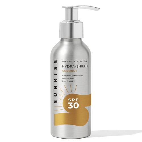 Luxury Sunscreen Label Design by emmafoo