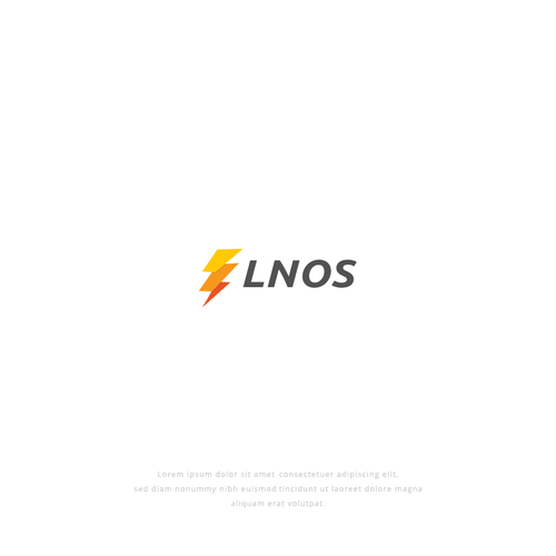 Lightning logo for Blockchain startup (LNOS) Design by Branding Inspiration