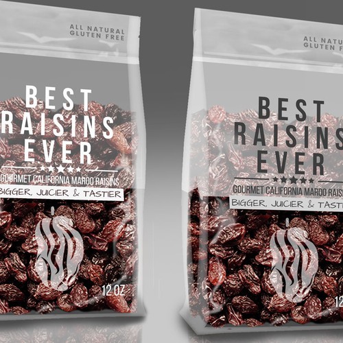 Best Raisins Ever - package design for PREMIUM raisins Design by CobyStar