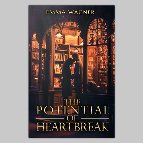 Silhouettes in love + sunshine + youthful + bookstore = The Potential of Heartbreak Design by EsoWorld