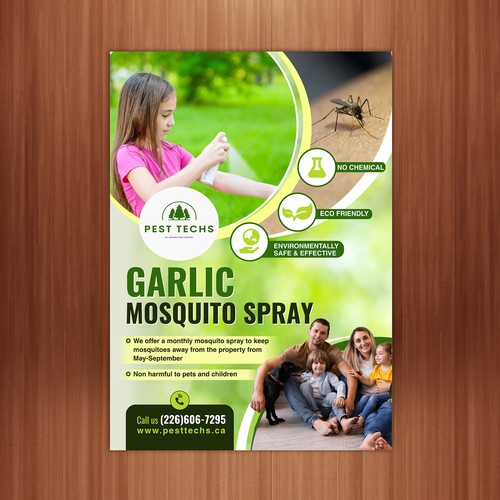 Eco friendly mosquito pest control Design by The 3colors