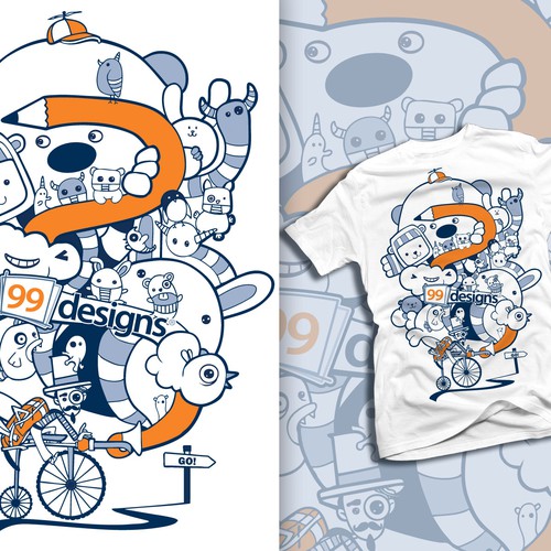 Create 99designs' Next Iconic Community T-shirt Diseño de Giulio Rossi