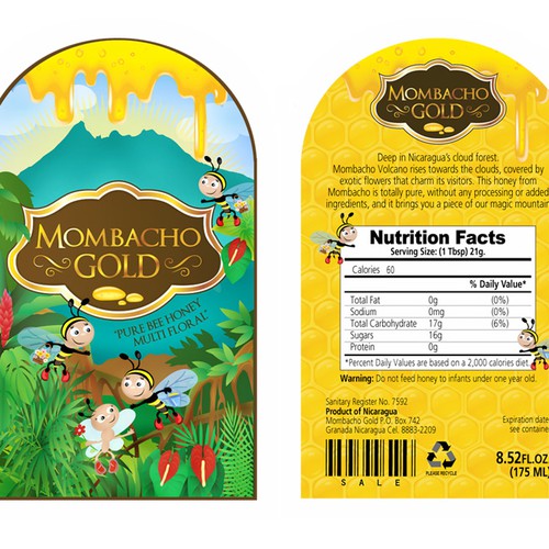 product packaging for Mombacho Gold Diseño de Detisa