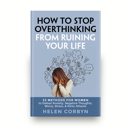 Book cover about overthinking that will appeal to women Design by romy